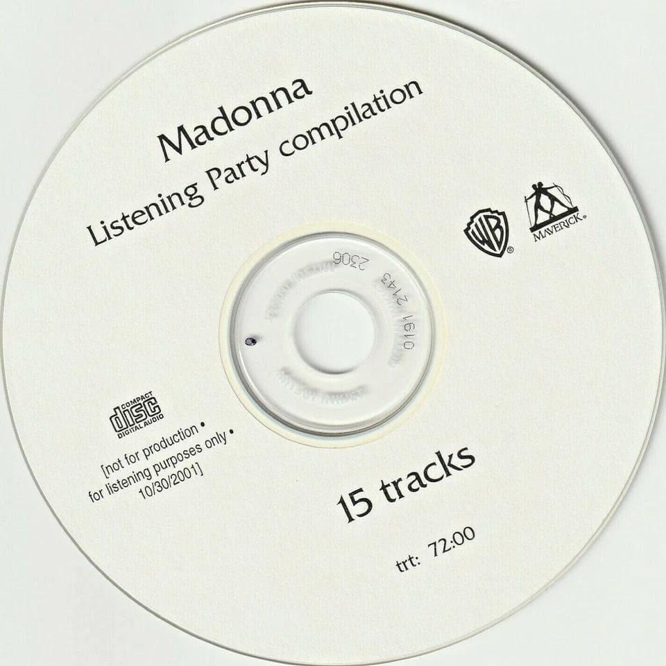 洋楽 Madonna GHV2 Listening Party Compilation