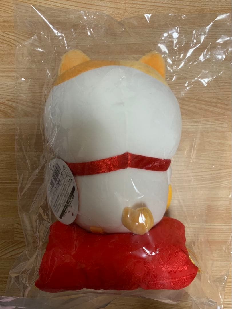 招福！ハチワレぬいぐるみS マスコット　 だるまになっちゃった！