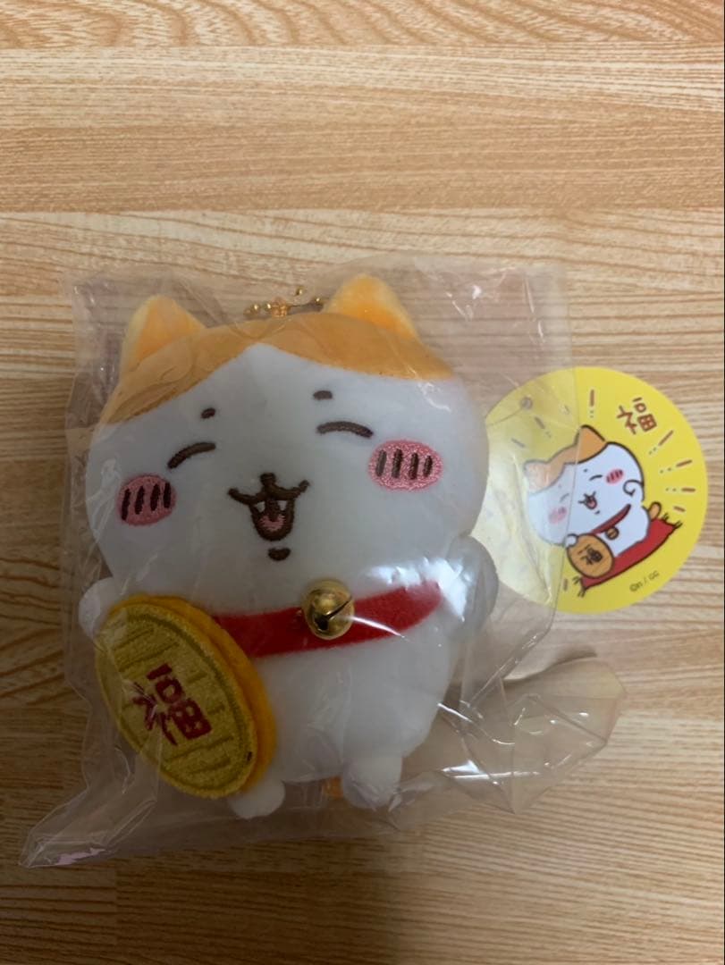 招福！ハチワレぬいぐるみS マスコット　 だるまになっちゃった！