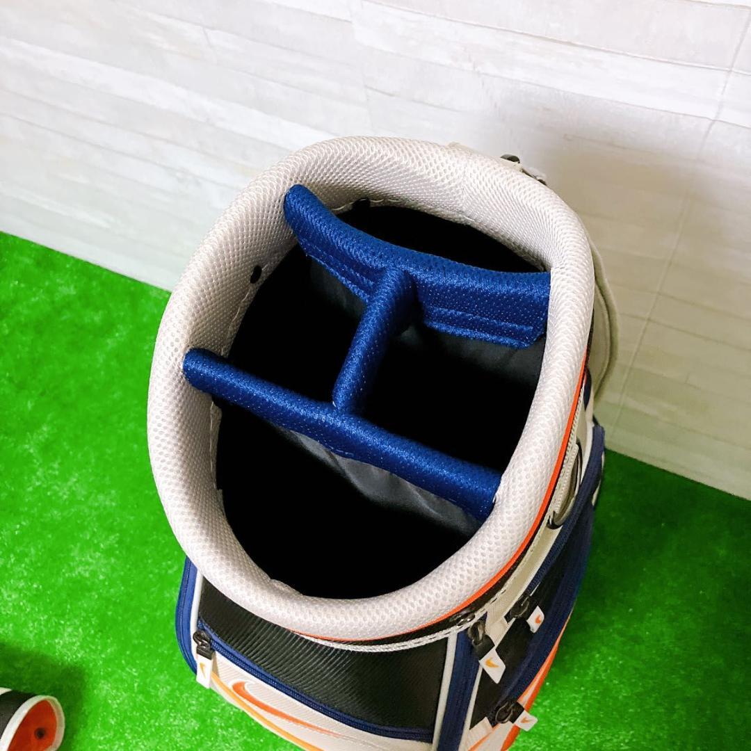 【極美品】NIKE キャディバッグ 8.5型 47インチ 4分割 ゴルフ 美品