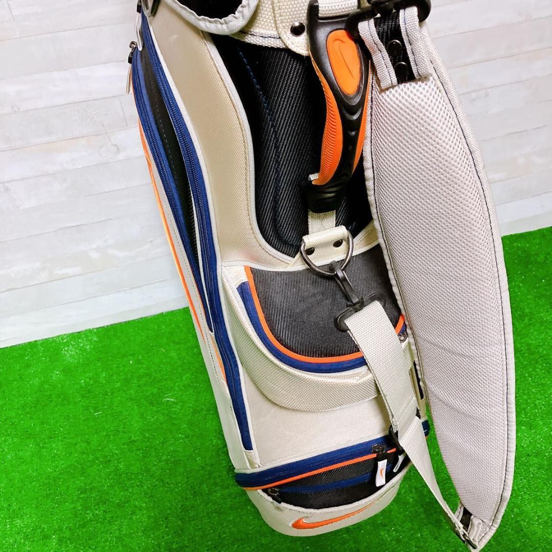 【極美品】NIKE キャディバッグ 8.5型 47インチ 4分割 ゴルフ 美品