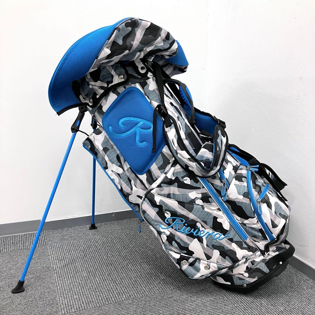 Riviera リビエラ ゴルフ キャディーバッグ 迷彩 RCB-181 美品