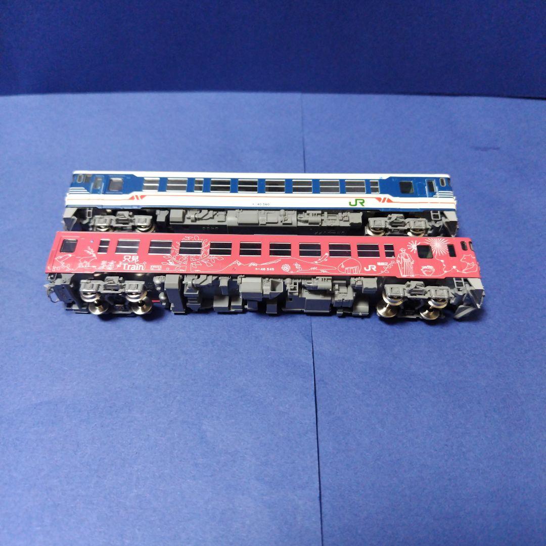 tomix キハ40新潟色青+キハ48只見縁結び2両セット　只見線　美品Nゲージ