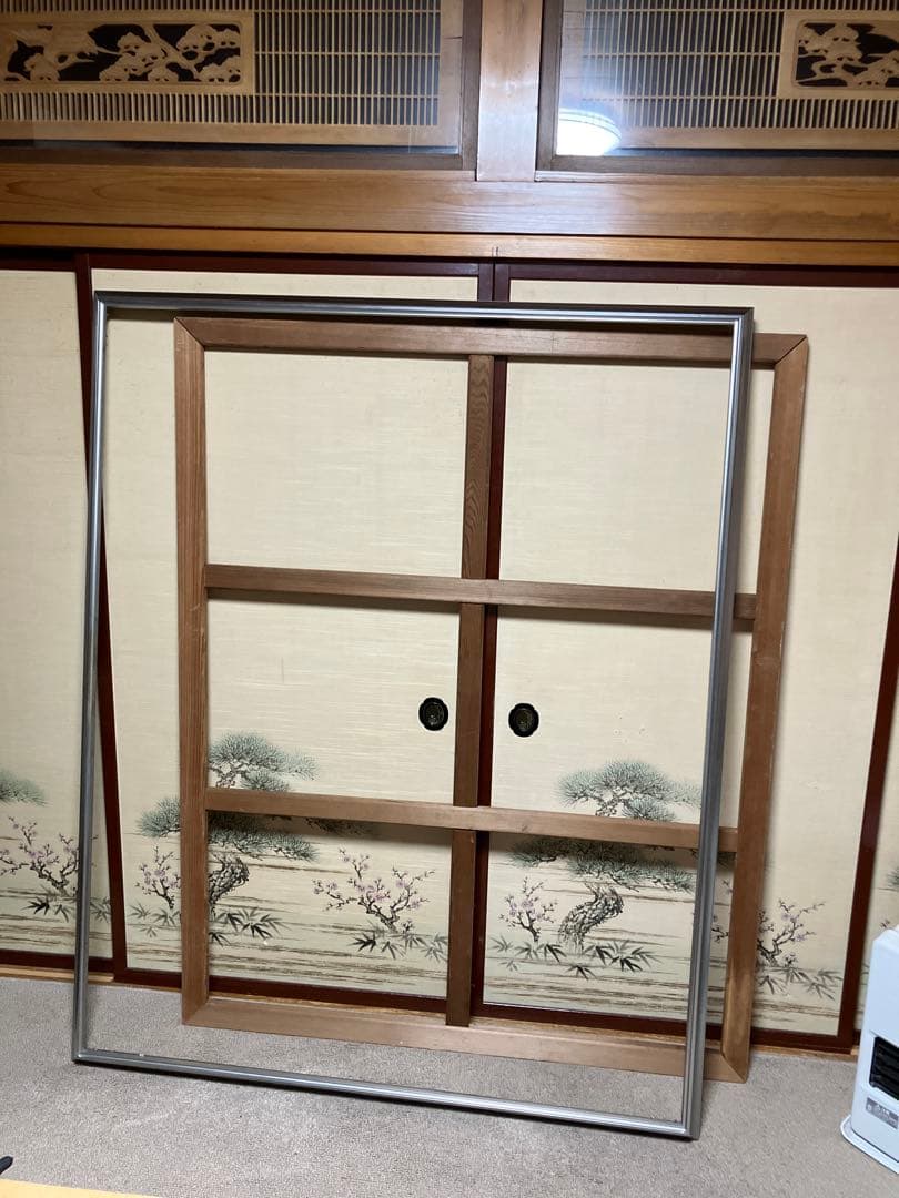 油絵、アクリル画用木枠とアルミ額2点セット100号F