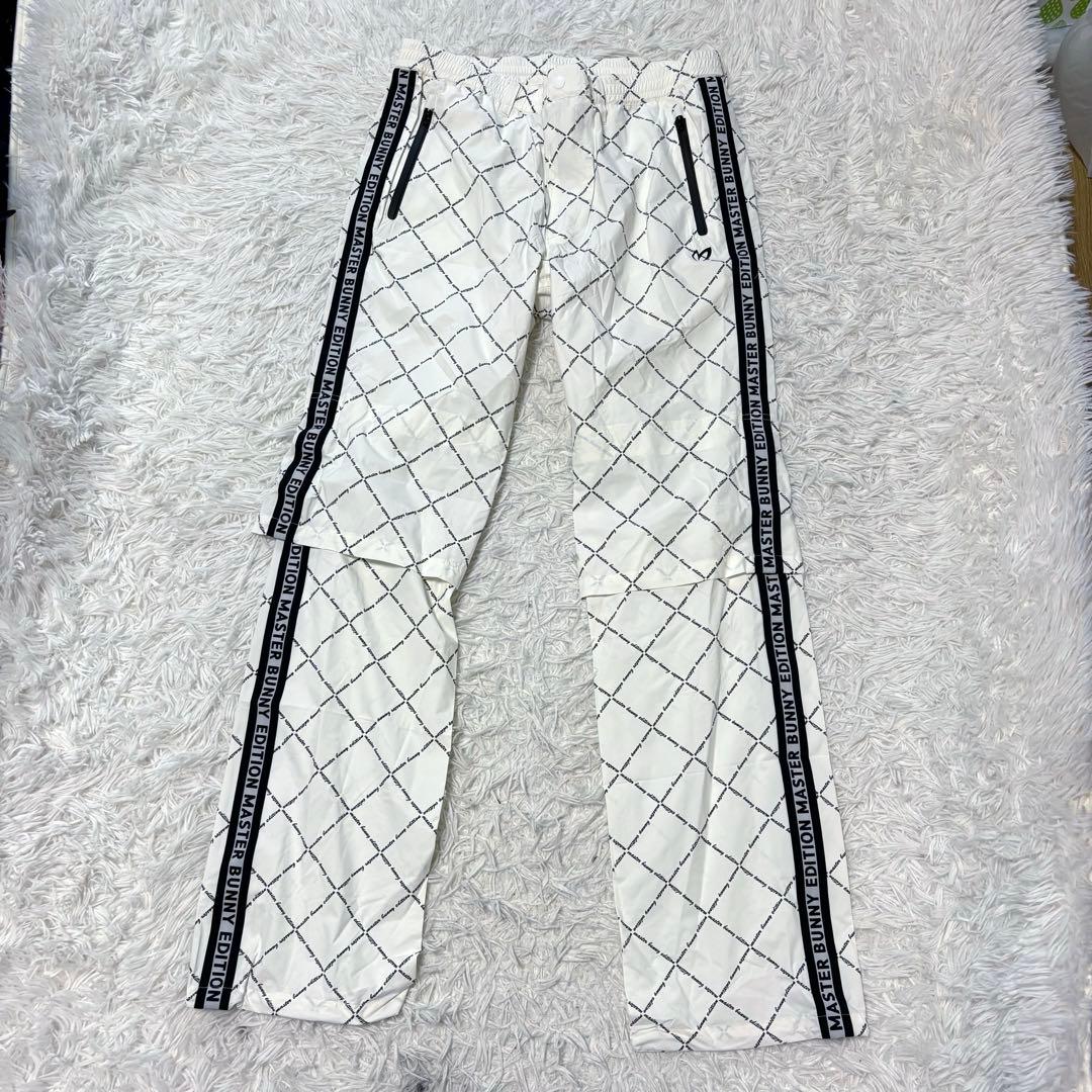 最新作 マスターバニーエディション セットアップ レインウェア ホワイト 総柄