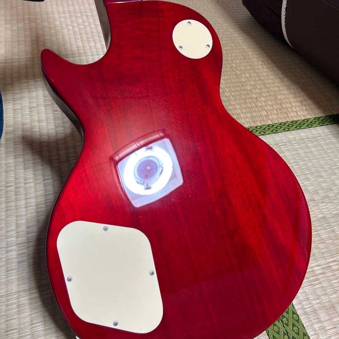 Burny バーニー レスポールタイプ エレキギター オレンジ※テールピース欠品