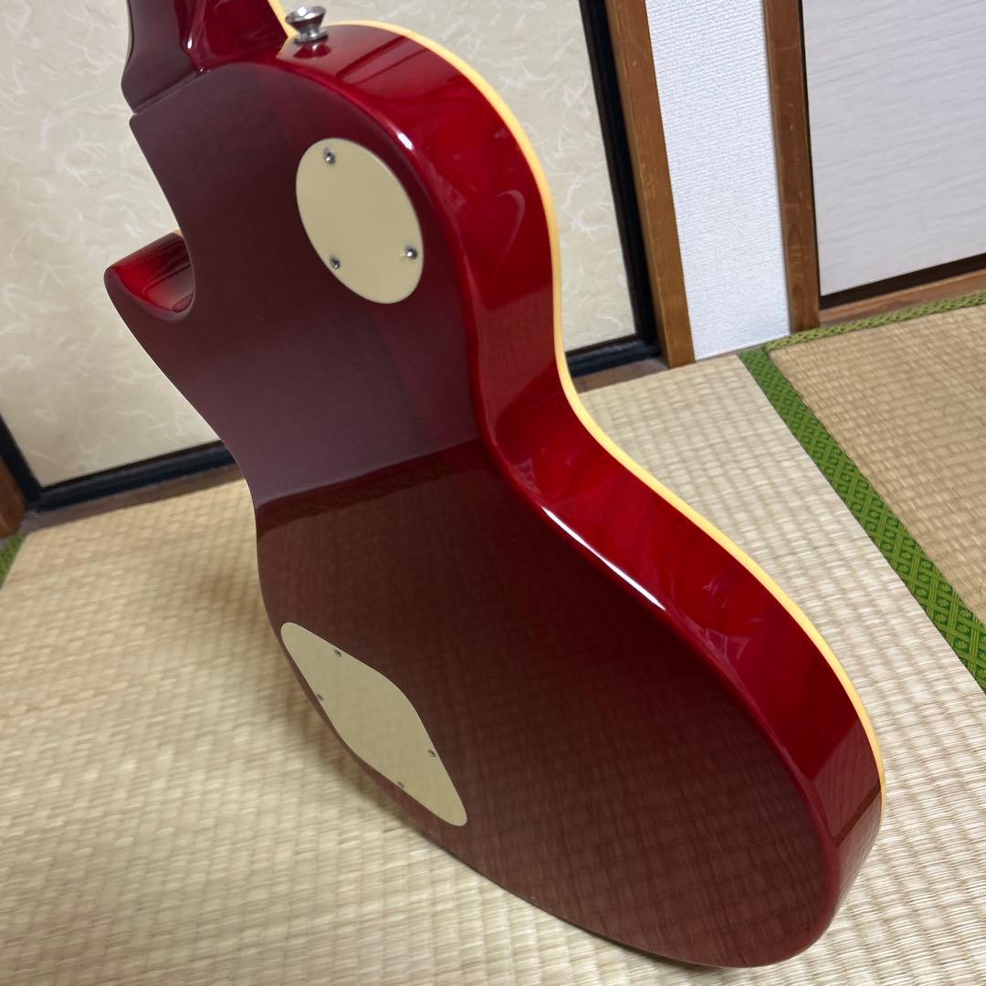 Burny バーニー レスポールタイプ エレキギター オレンジ※テールピース欠品