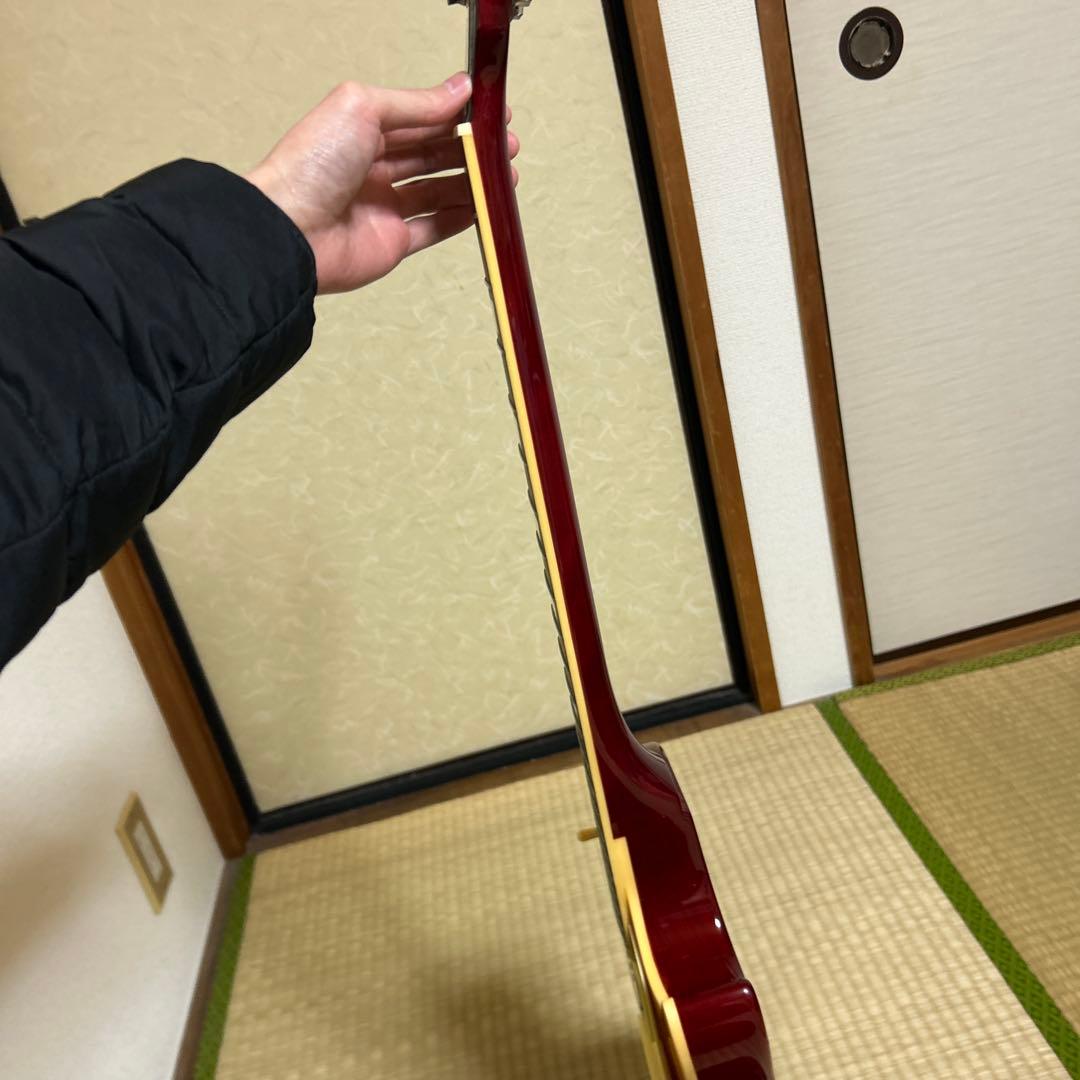 Burny バーニー レスポールタイプ エレキギター オレンジ※テールピース欠品