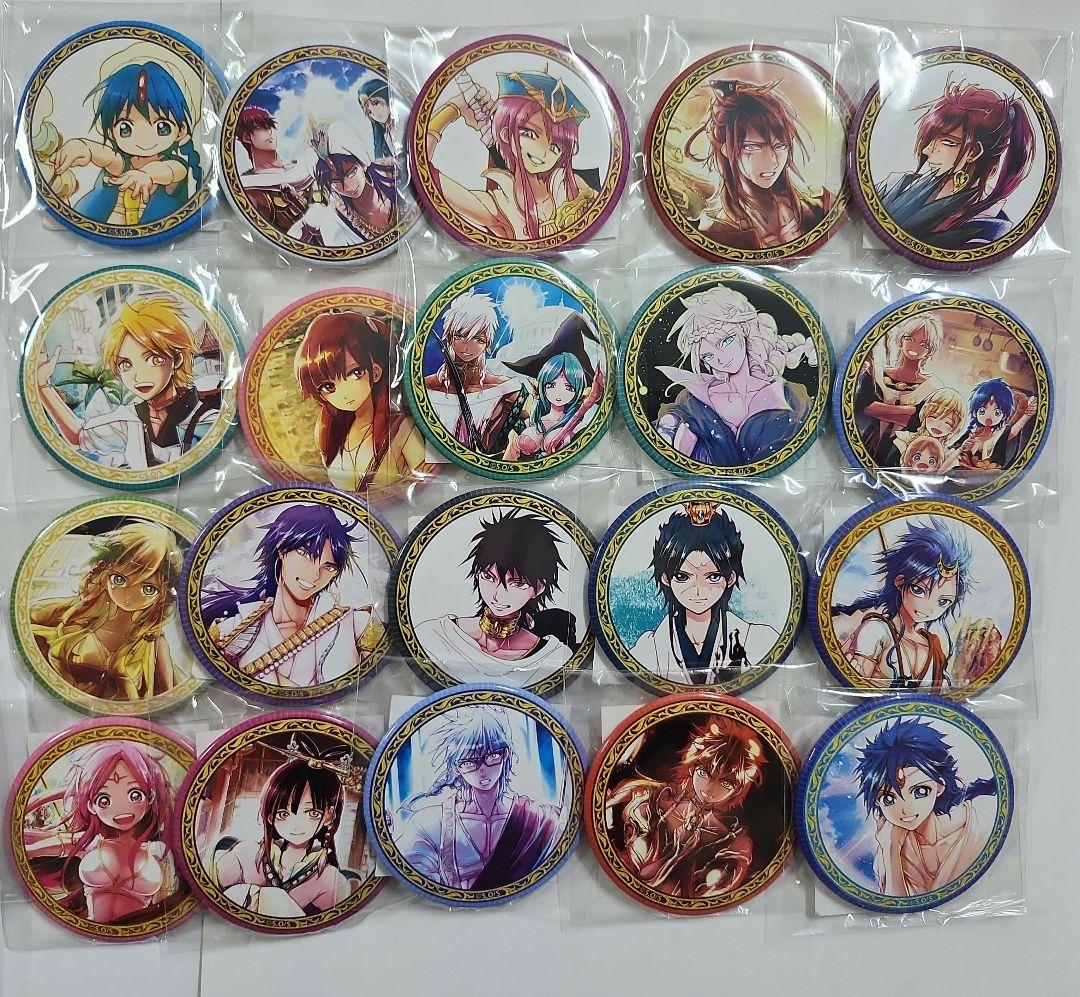 マギ　オンラインくじ　缶バッジ　つながっちゃーむ