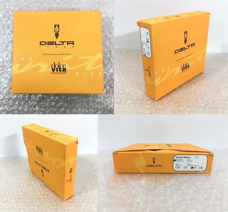 ○未使用品！ デルタ ドルチェビータ ミレニアム ミディアム M 万年筆 18金