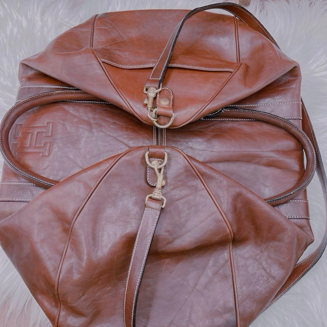 HIROFU 旅行ボストンバッグショルダーバッグ　2way レザー本革大容量