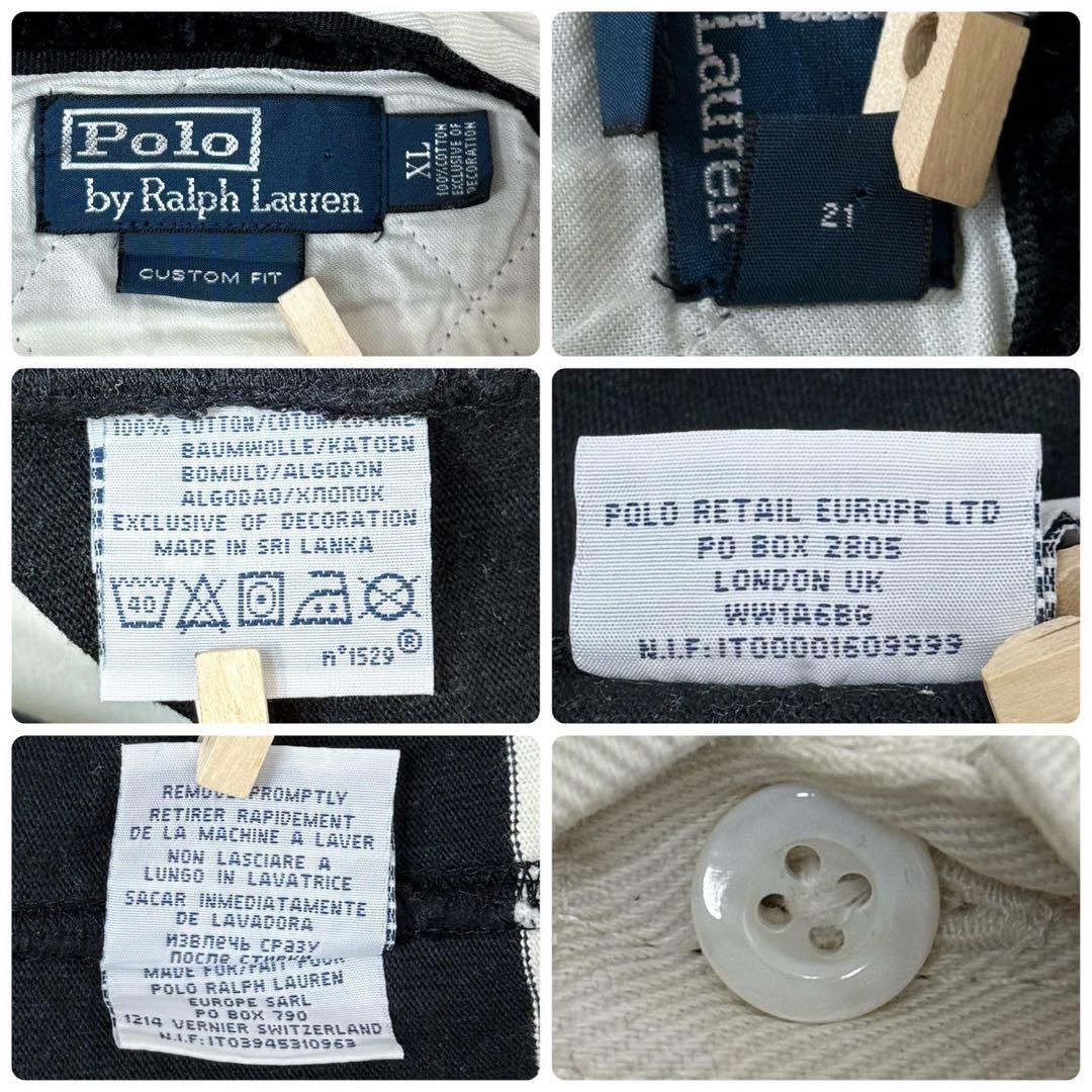 ポロバイラルフローレン エンブレム 刺繍 ボーダー ラガーシャツ S84b