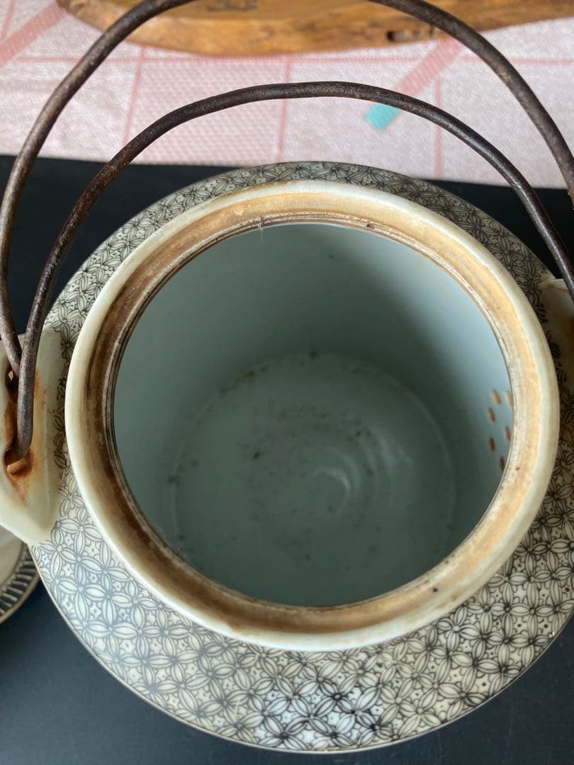 本物　中国古美術 時代物 粉彩 民国 蓋物 茶入 茶道具 中国古玩 骨董品 在銘