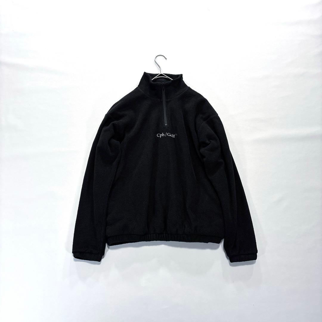 Cph/Golf キャプテンズヘルムゴルフ　ハーフジップ　フリース　黒　S