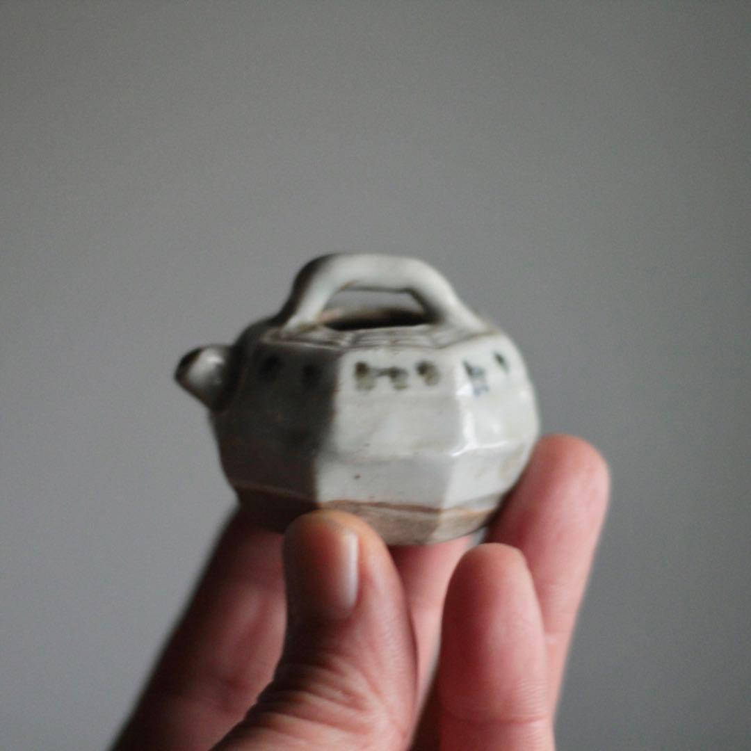 染付 八角 水滴 古道具 アンティーク 文具