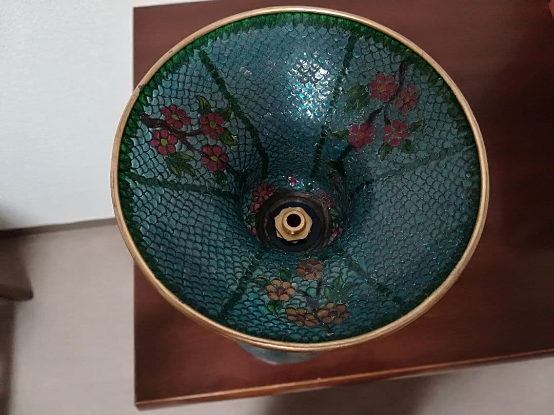 ⭐️レア物！薄胎 七宝焼 灯り 照明 燭台？尾張 名古屋 中国美術工芸品 骨董品