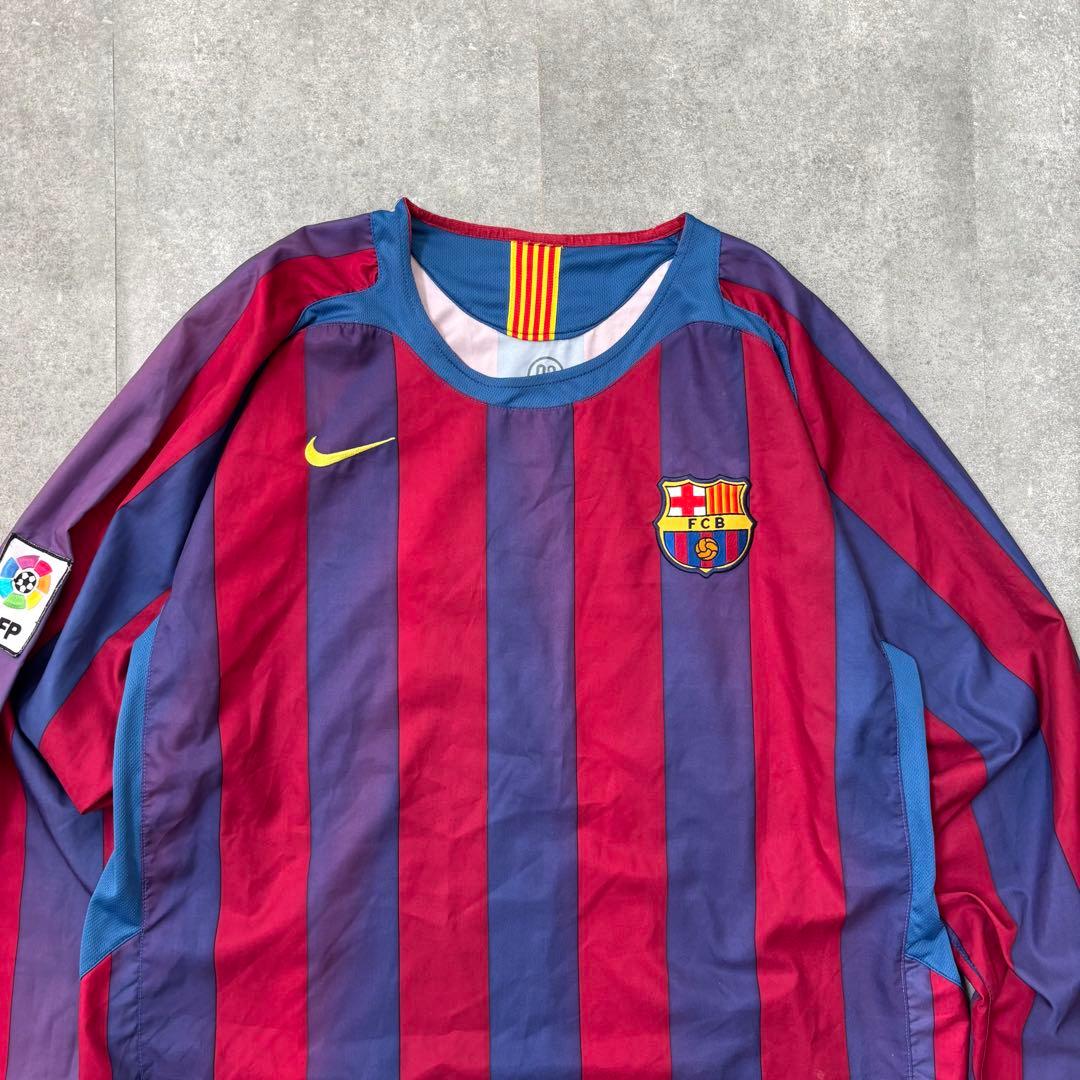 バルセロナ　長袖　サッカー　ユニフォーム　古着　90s ゲームシャツ
