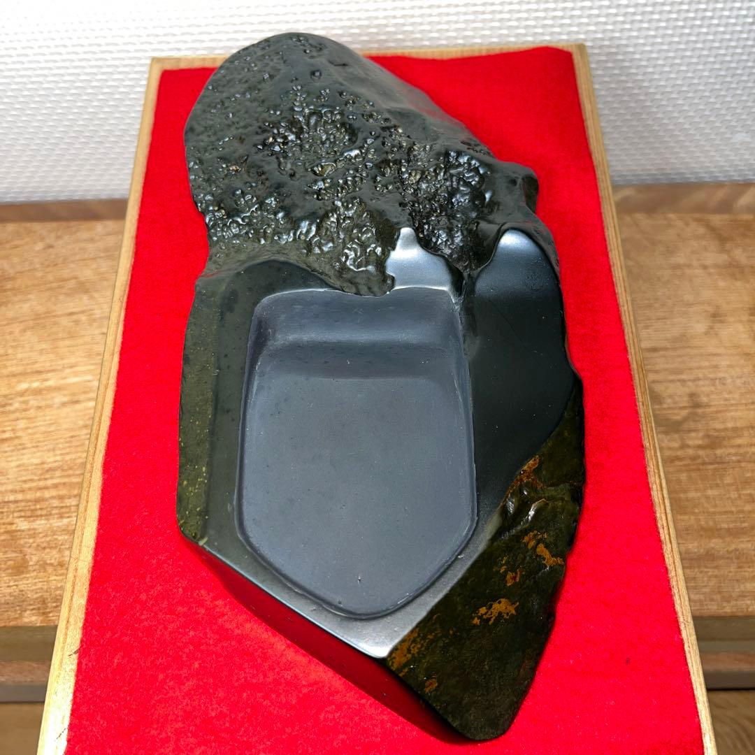 ⭕️屋久島硯　秀命堂　秀命　新品美品　プラス　色紙立て　銹水石