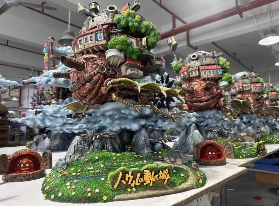 宮崎駿 映画 ハウルの動く城 彫刻フィギュア