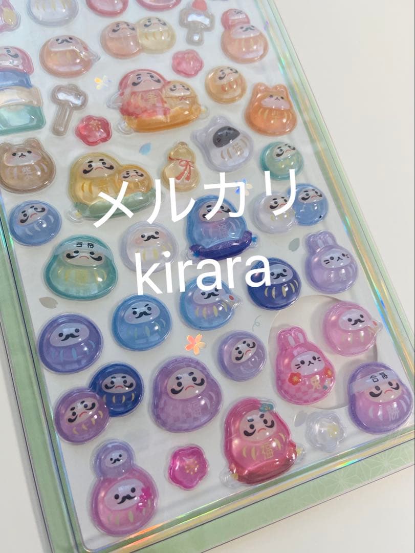 【国内正規品】和柄　第二弾　新作　だるま　サンドイッチ　ボンボンドロップシール