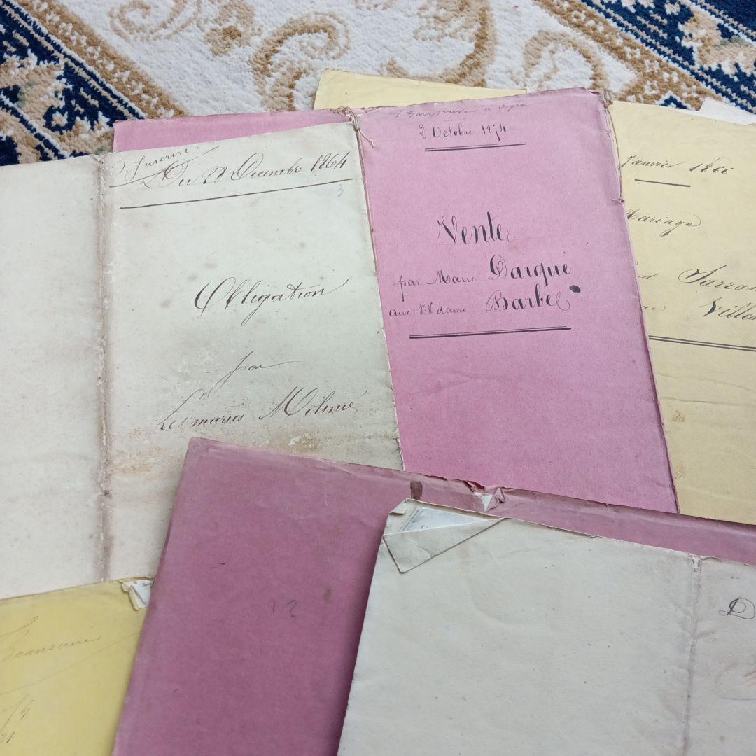 ジャンクジャーナル素材として♪ビンテージ　とても古い書類