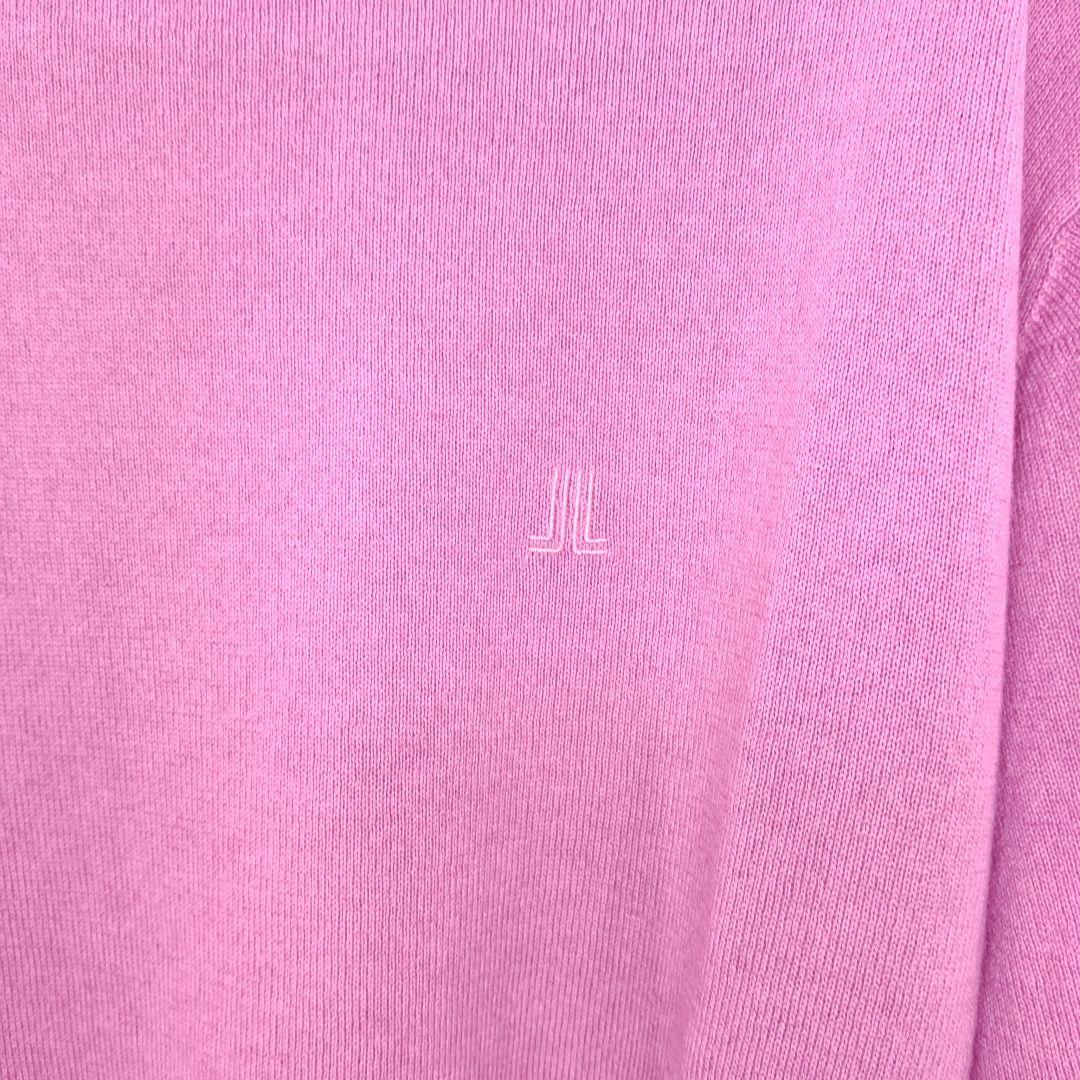 良品極上肌触り春色オールカシミヤランバンスポーツ メンズゴルフセーター