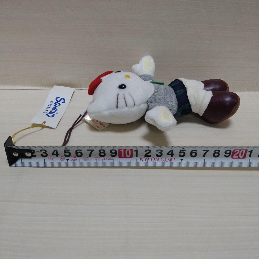 サンリオ　ハローキティ ぬいぐるみストラップ　制服キティ　足長キティ　当時物