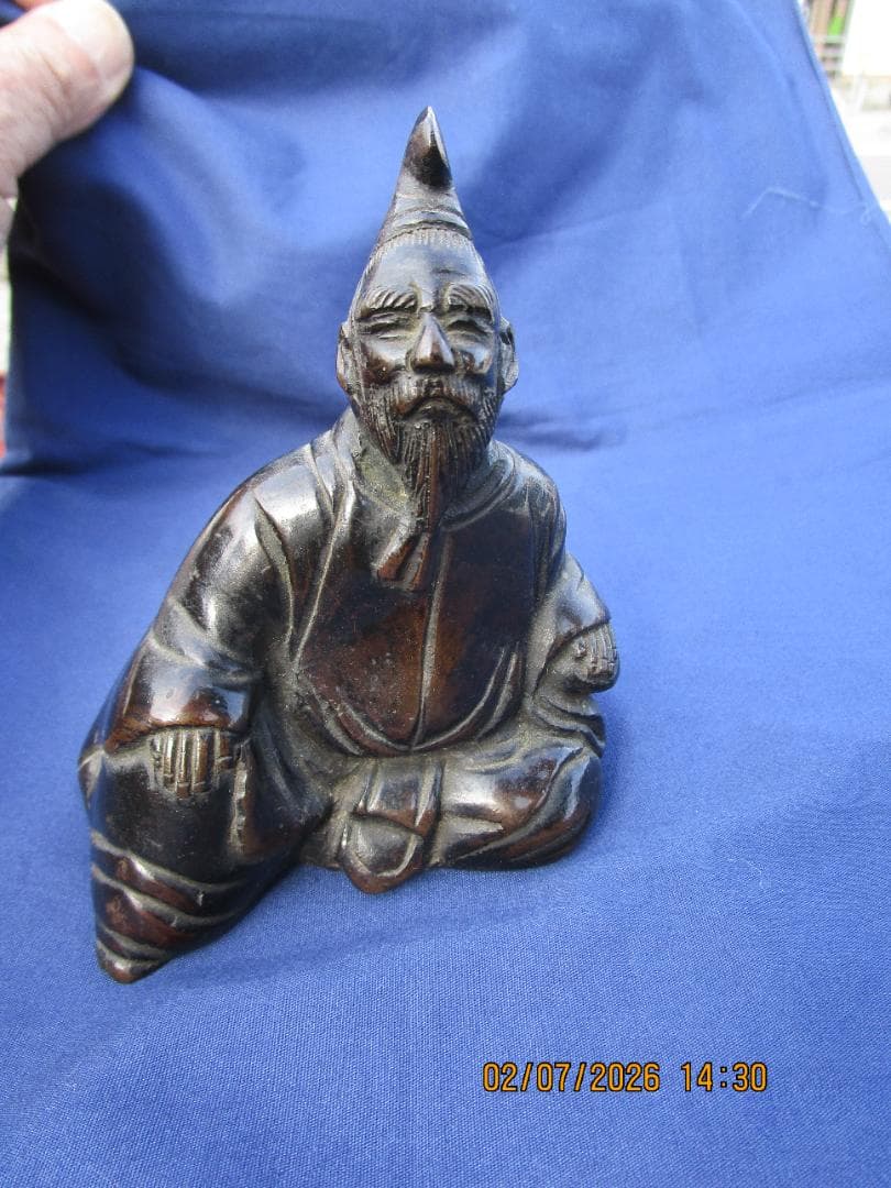 古銅　東京銅器　置物　時代物　金属製　1体