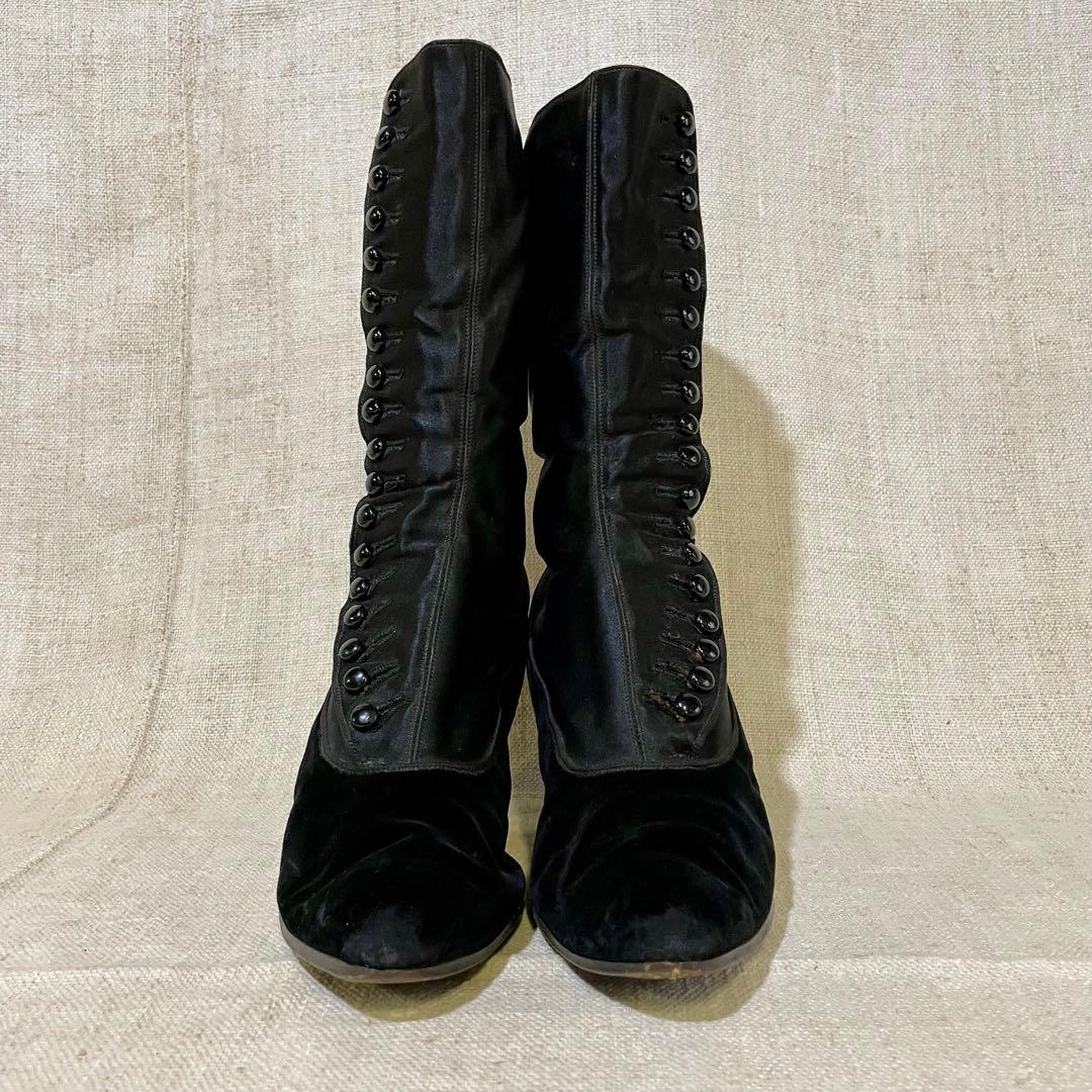 アンティーク ボタンブーツ ヴィクトリアンブーツ アメリカ フランス ビンテージ