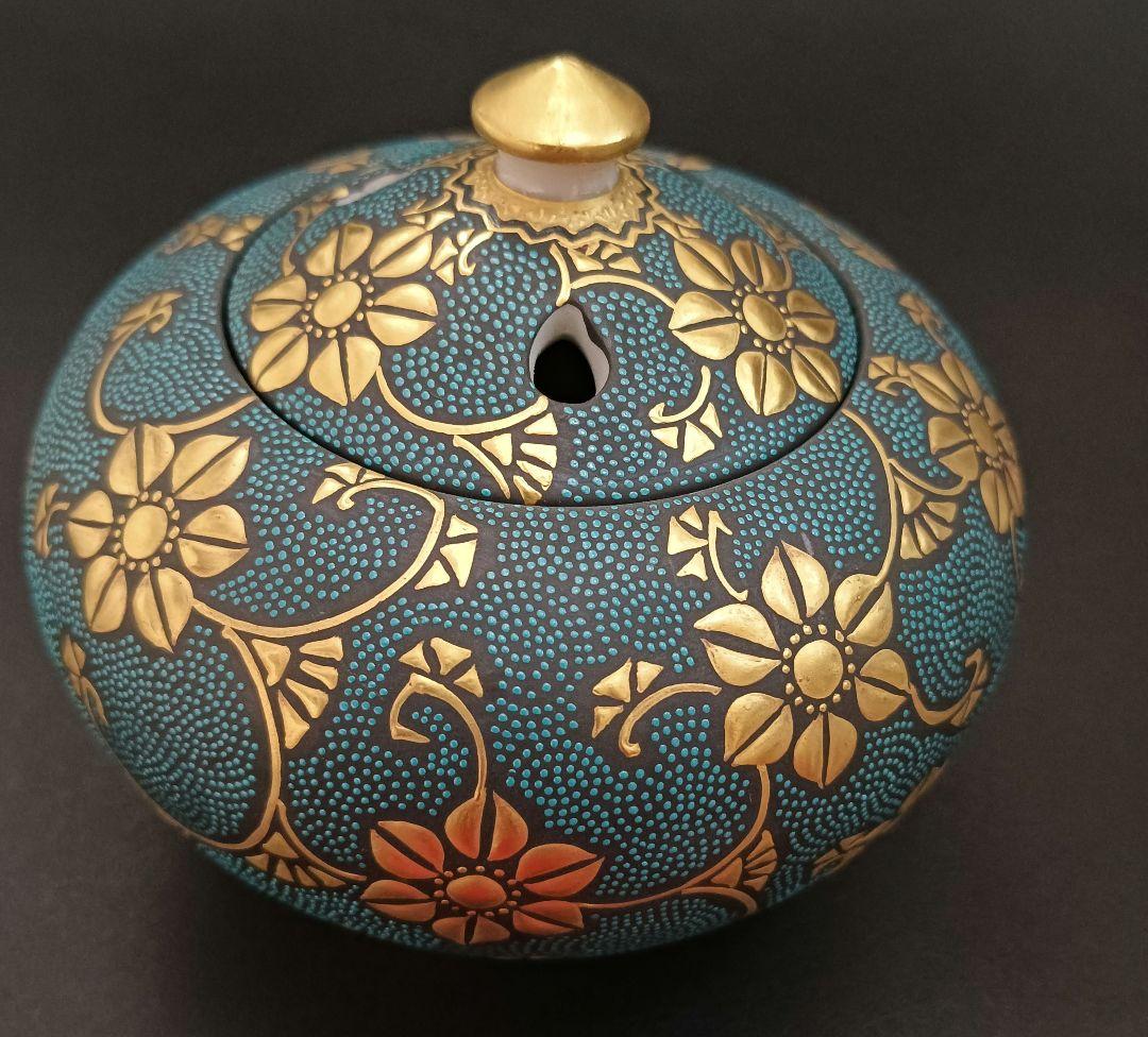 九谷　錦玉　青粒　香炉