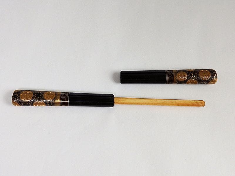 和装アクセサリー　アンティーク 櫛・笄セット　切金入蒔絵　C559A-fbeo