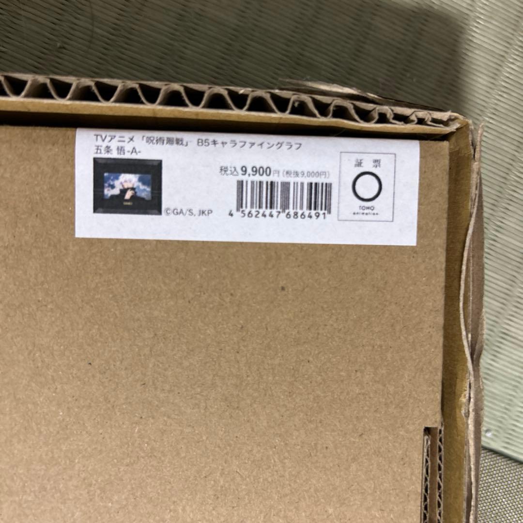 新品未開封☆呪術廻戦　五条悟A　B5キャラファイングラフ　シリアルナンバー付