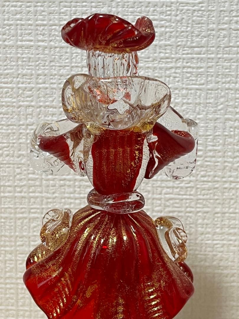 【希少・美品】ベネチアンガラス フィギュリン 人形 ヴェネチアン アンティーク