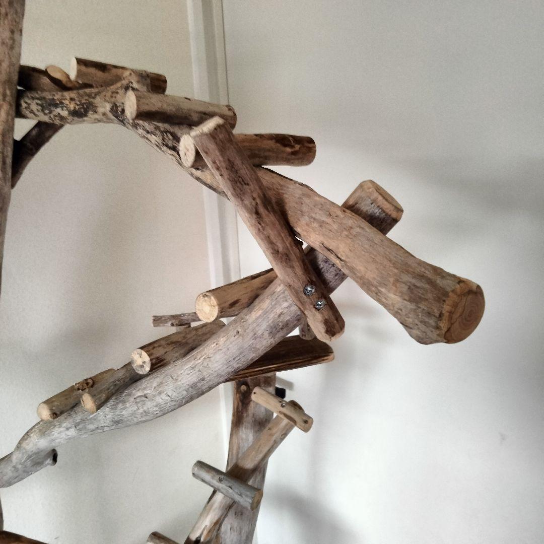 まっきー バードアスレチックジム大型 天然木 自然木 止まり木 インコ