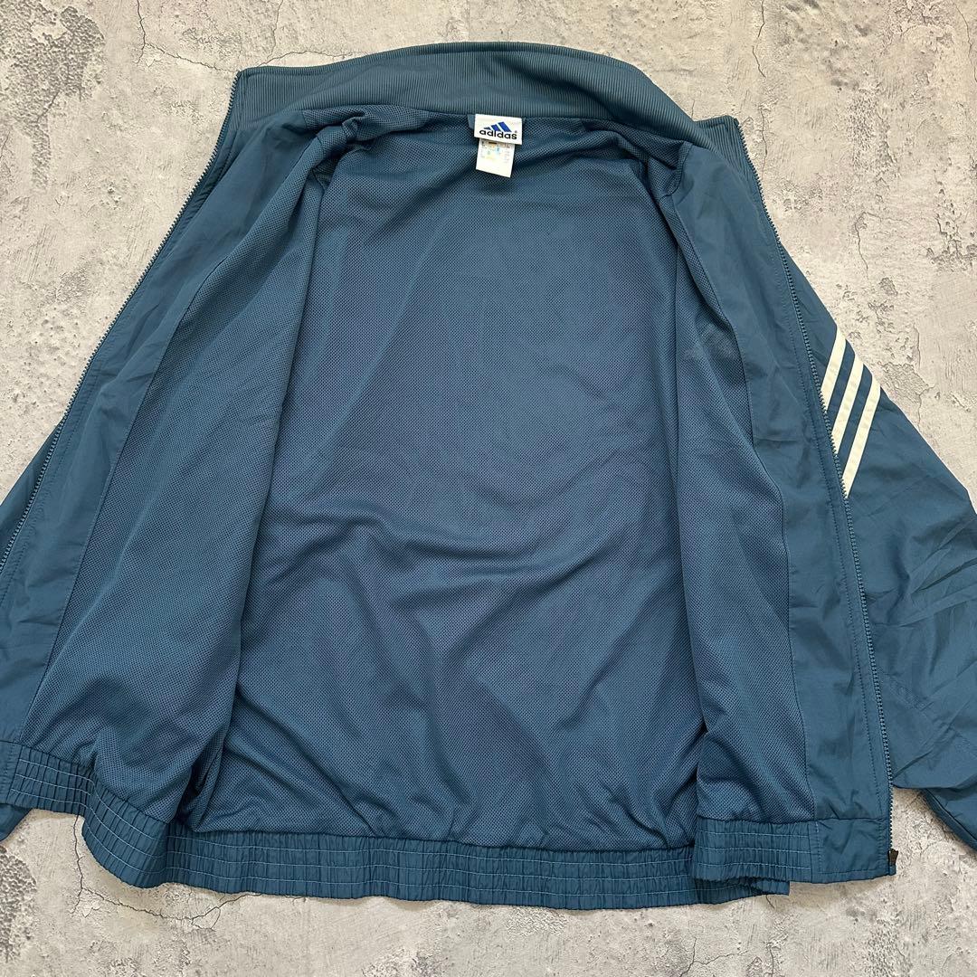 90s【adidas】アディダス（XO）ウィンドブレーカー＊裏メッシュ＊胸ロゴ