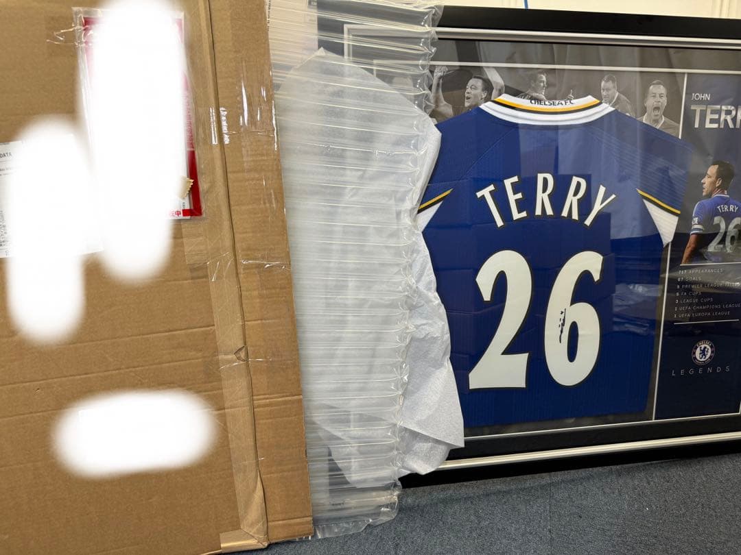 チェルシー ジョン テリー – 1998 サイン入りフレームシャツ