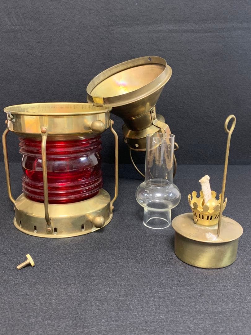◆真鍮製 キャンドルランタン◆OILランプ◆希少モデル◆インテリ◆重厚感