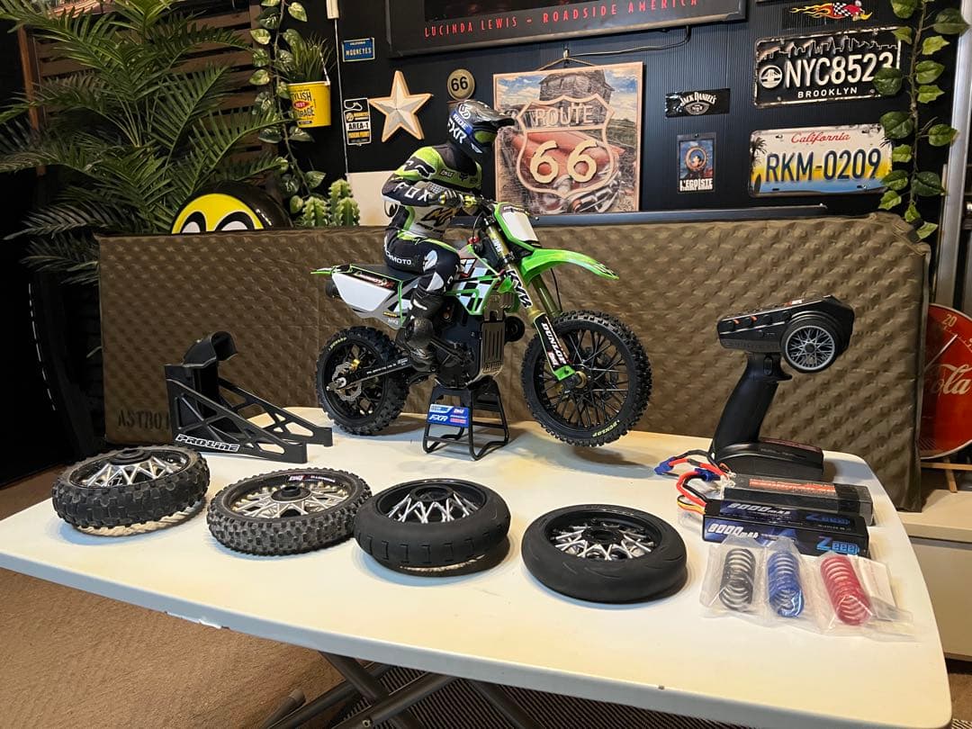 losi promoto mx バイクラジコン★op多数カスタム新品タイヤ外装♫