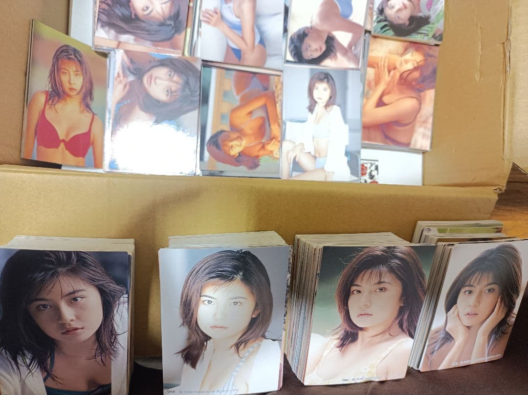 トレカ　約1000枚　松田純　山岸伸撮り下ろし　カントリーママ　中古美品　当時物