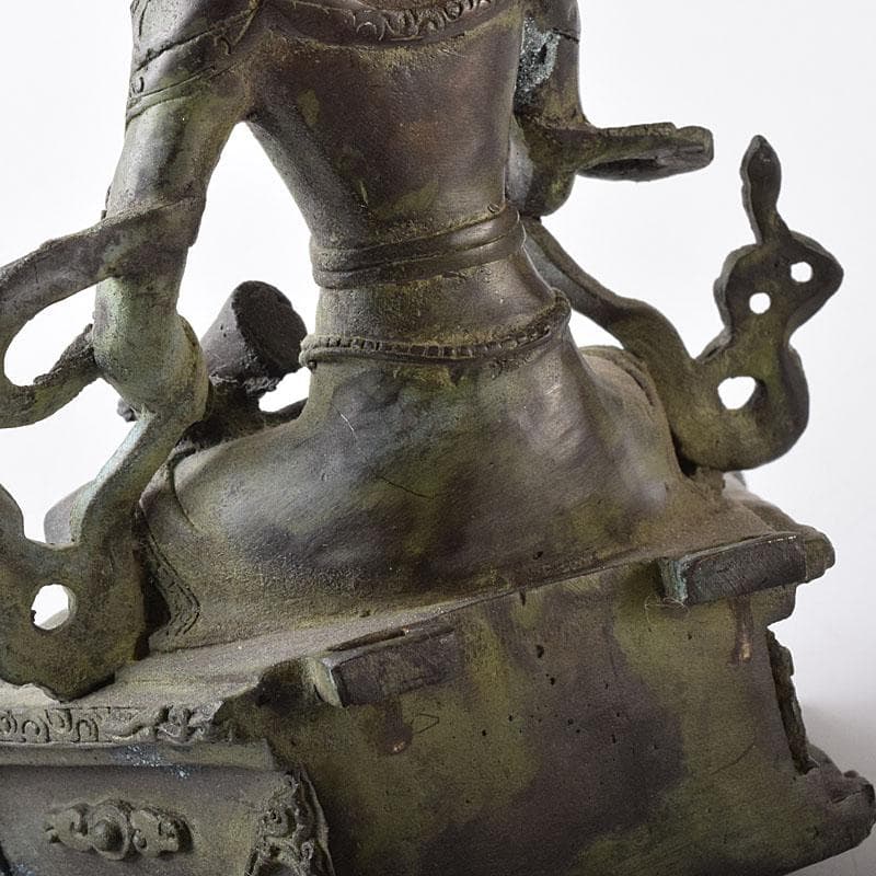 仏教美術　古銅青銅　チベット仏　仏像　置物　Ｖ　7727