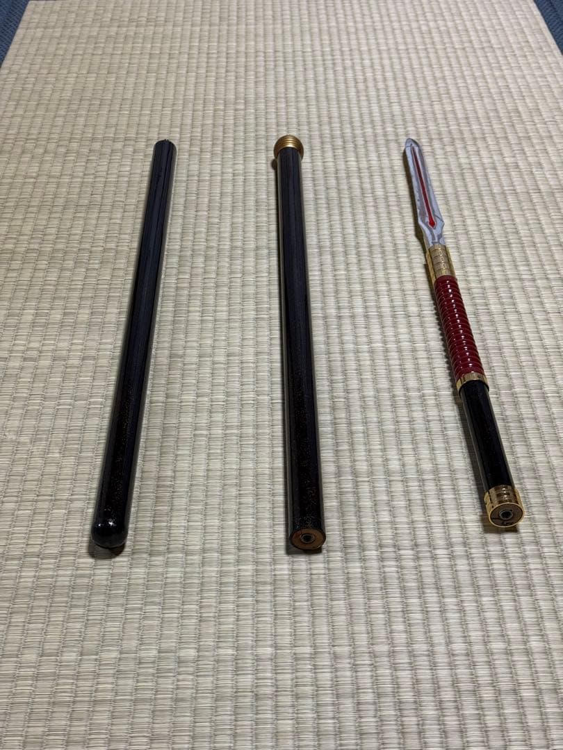 槍　やり　3本継　梨地　模造刀　模擬刀　美術刀　舞踊　大衆演劇　芝居