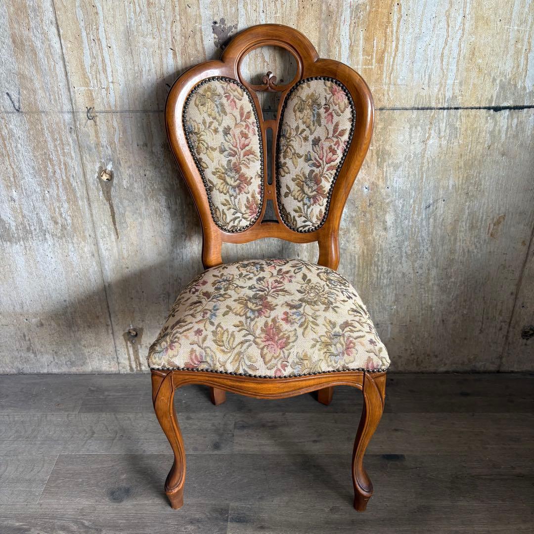 イタリアクラシック　フローレンスチェア　ダブルバック　猫脚　ヴィンテージ