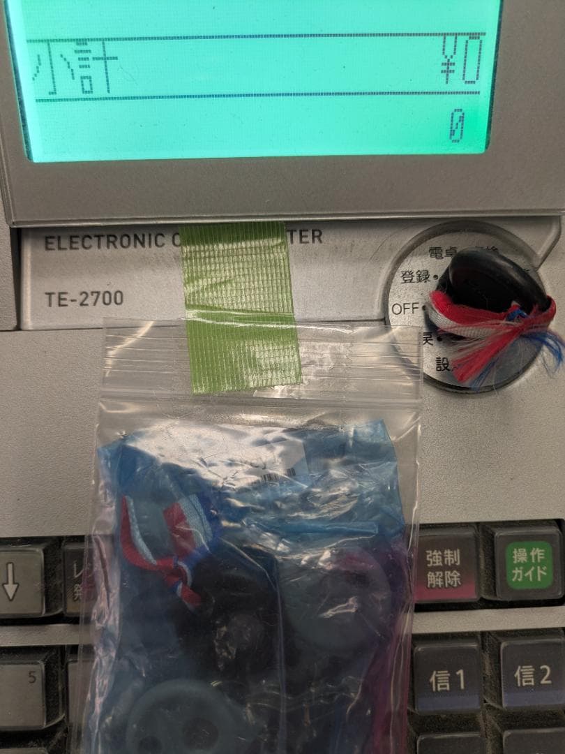 CASIO TE-2700 電子レジスター HHS-19 ハンドスキャナー