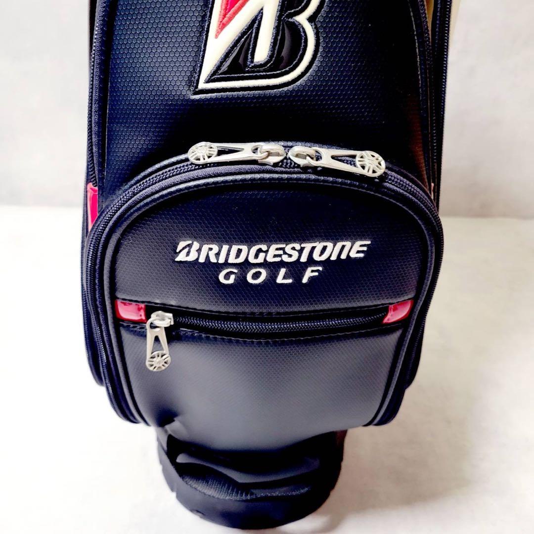 【良品】ブリヂストン プロモデル 9型 スタンド式 キャディバッグ ゴルフバッグ