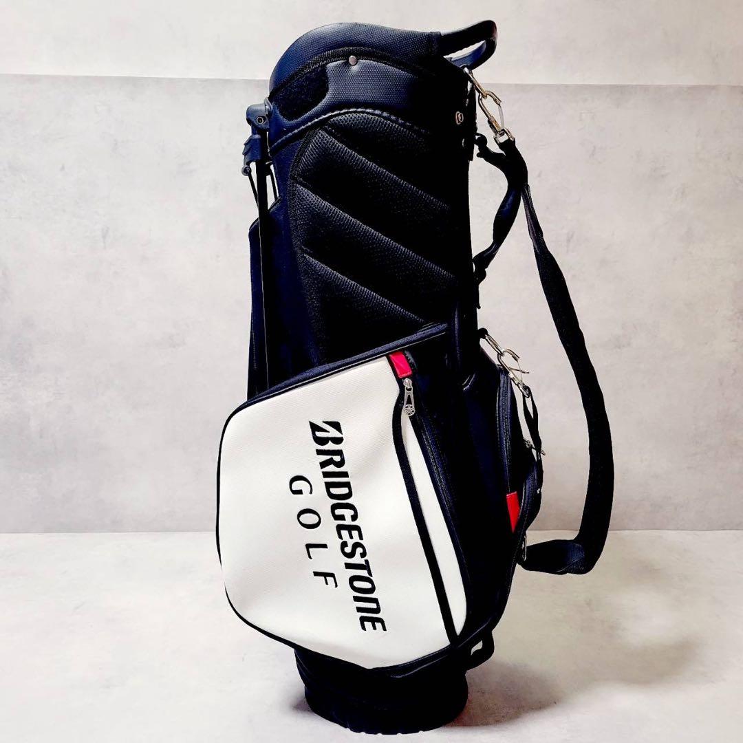 【良品】ブリヂストン プロモデル 9型 スタンド式 キャディバッグ ゴルフバッグ