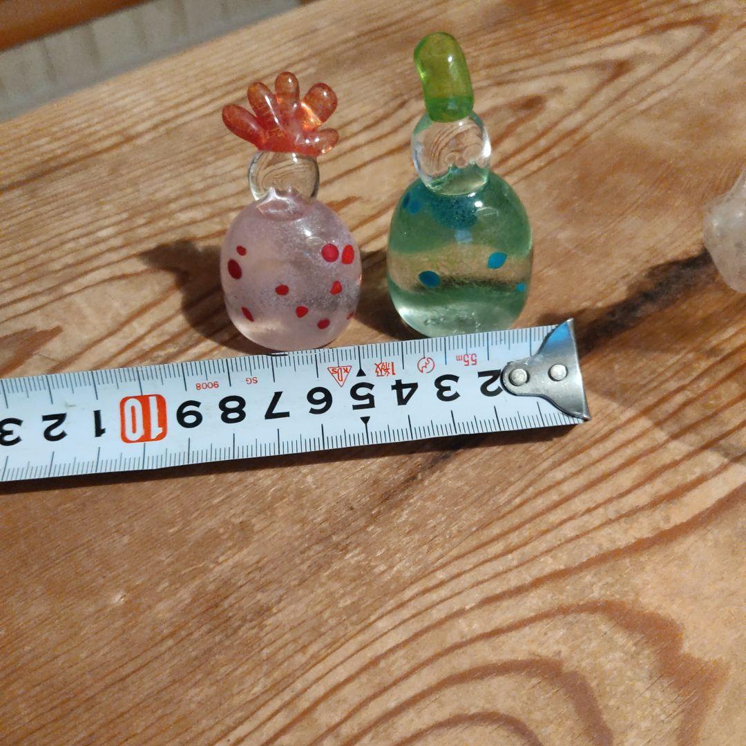 ハンドメイド　ガラスのお雛様