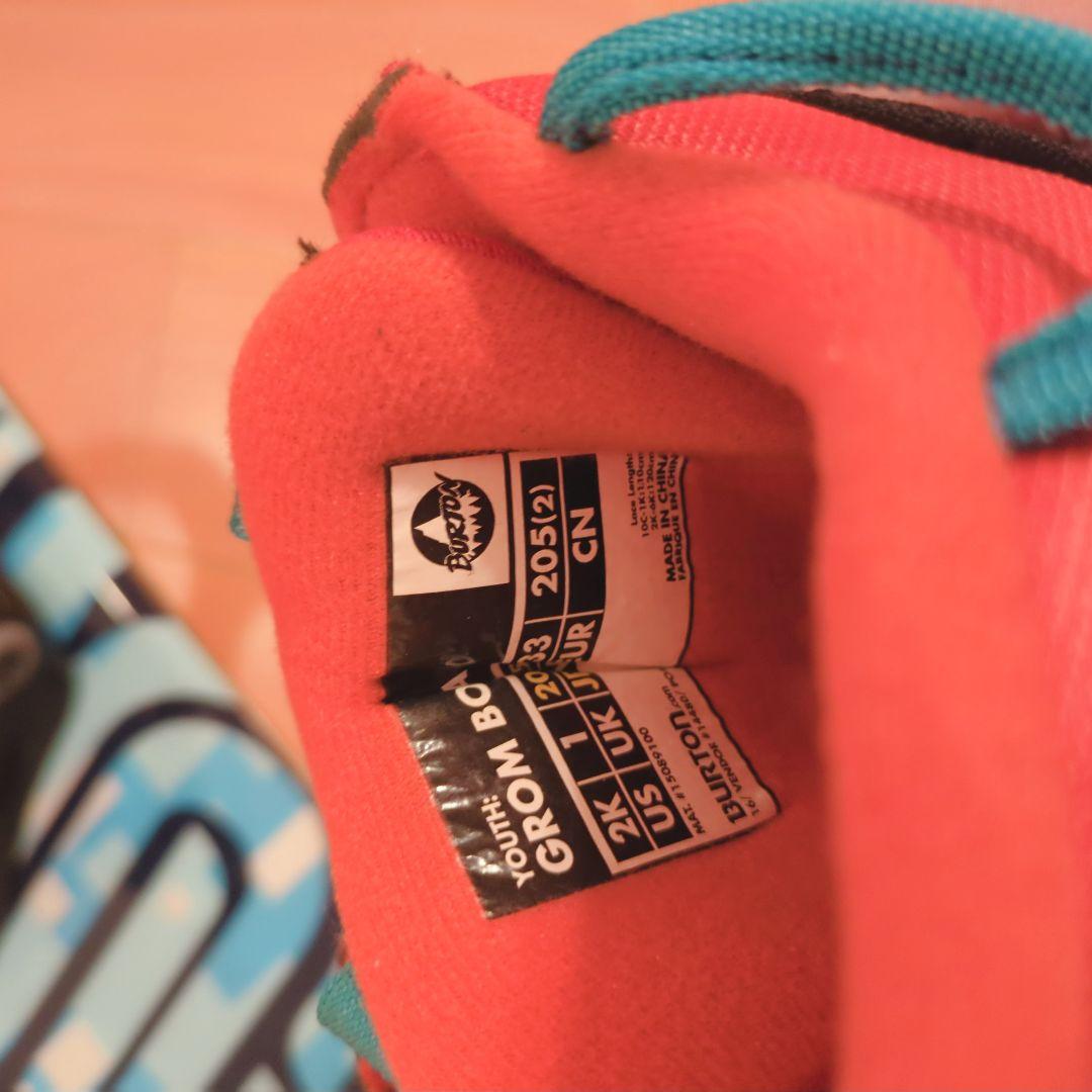 BURTON　BOAブーツ　CSB　キッズスノーボード　ワックス施工済み