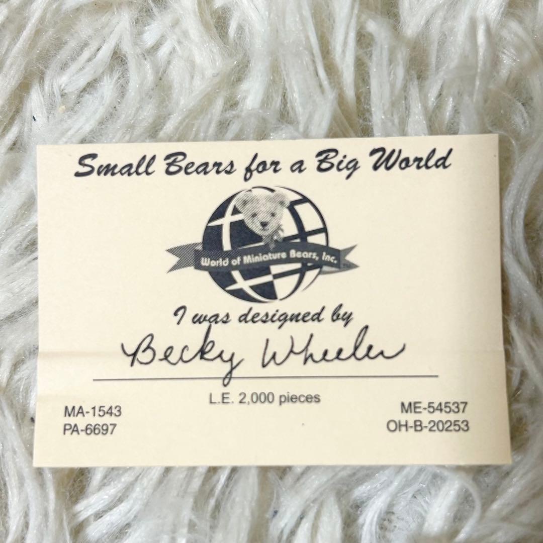 【超希少 新品】ワールド オブ ミニチュア ベアーズ 2000体限定 ナタリー