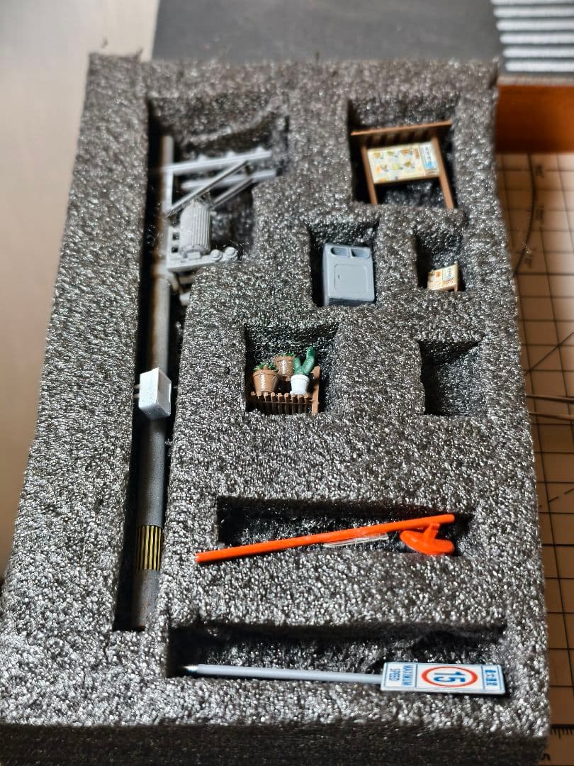 1/64 魚波酒場 ジオラマ 建物 セット 30×20cm ミニカー情景模型