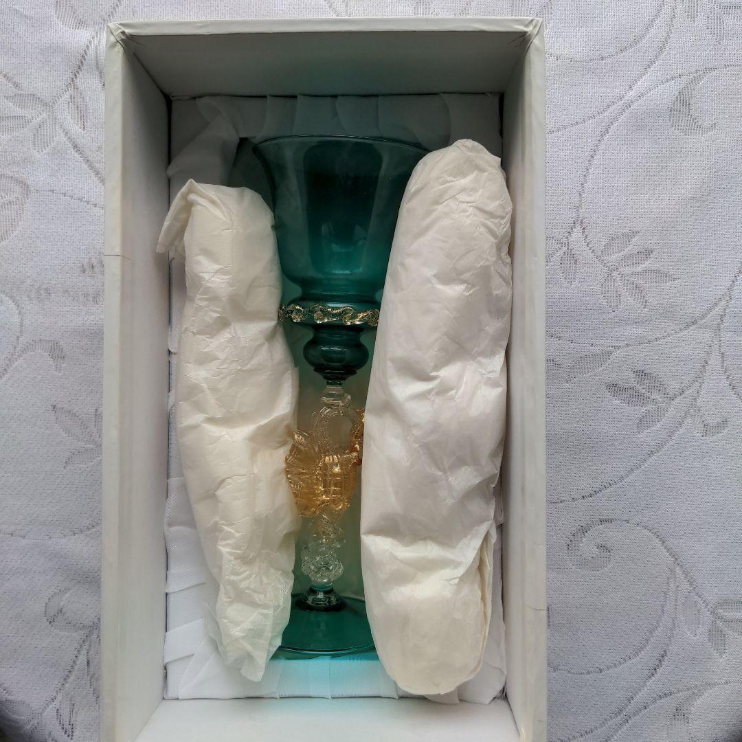 希少ヴィンテージ品　ベネツィアグラス　タツノオトシゴ　未使用品